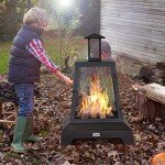 27.5" Square Iron Outdoor Fire Pit