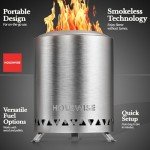Houswise Smokeless 8-Inch Tabletop Fire Pit