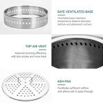 YITAHOME 19" Smokeless Outdoor Fire Pit