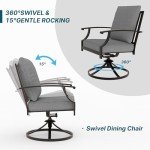 9-Piece Outdoor Dining Set with Umbrella Hole