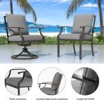 9-Piece Outdoor Dining Set with Umbrella Hole