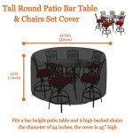 Heavy Duty Waterproof Round Patio Table Cover