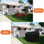 Heavy Duty Waterproof Round Patio Table Cover