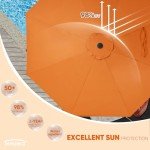 9ft Patio Market Umbrella with Tilt and Crank
