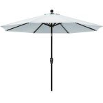 9FT Waterproof Patio Umbrella with Tilt & Crank