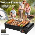 Portable Butane Gas Grill for Outdoor Cooking