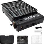 Portable Butane Gas Grill for Outdoor Cooking