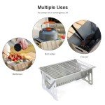 Portable Mini Charcoal Grill for Camping & Patio