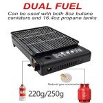 Portable Butane Gas Grill for Outdoor Cooking