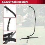 HECASA Heavy Duty Hammock Chair Stand – Black