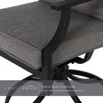 5-Piece Outdoor Dining Set with Swivel Chairs