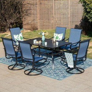 7-Piece Outdoor Patio Dining Set with Chairs
