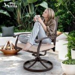 PHI VILLA 7-Piece Cast Aluminum Patio Dining Set