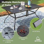 7-Piece Outdoor Patio Dining Set with Chairs