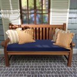 Blue Rainproof Outdoor Bench Cushion 48 x 16 Inch
