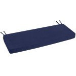 Blue Rainproof Outdoor Bench Cushion 48 x 16 Inch