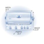 Napoleon Prestige 500 Built-in BBQ Grill, Propane