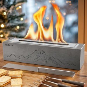 monTEK Portable Tabletop Fire Pit for Indoor/Outdoor
