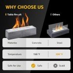 monTEK Portable Tabletop Fire Pit for Indoor/Outdoor