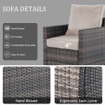 5-Piece Outdoor Wicker Patio Furniture Set