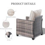 5-Piece Outdoor Wicker Patio Furniture Set
