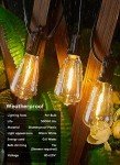 100FT LED Outdoor String Lights with Dimmable Bulbs