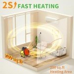 Buyplus 1500W Portable Patio Electric Heater