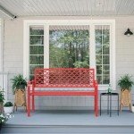 Xalvora 50" Weatherproof Outdoor Garden Bench