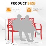 Xalvora 50" Weatherproof Outdoor Garden Bench