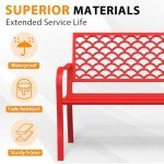 Xalvora 50" Weatherproof Outdoor Garden Bench