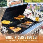 Yukon Glory BBQ Grill Basket Set with Tray