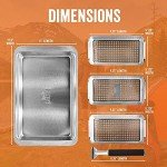 Yukon Glory BBQ Grill Basket Set with Tray
