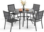 PHI VILLA 5-Piece Outdoor Dining Set for 4