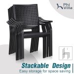 PHI VILLA 5-Piece Outdoor Dining Set for 4