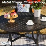 PHI VILLA 5-Piece Outdoor Dining Set for 4