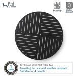 PHI VILLA 5-Piece Outdoor Dining Set for 4