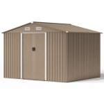 Kullavik 10FT x 8FT Waterproof Garden Storage Shed