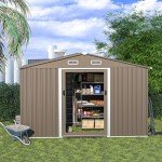 Kullavik 10FT x 8FT Waterproof Garden Storage Shed