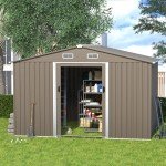 Kullavik 10FT x 8FT Waterproof Garden Storage Shed