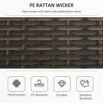 27 Gallon Wicker Patio Storage Bench with Cushion