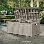YITAHOME 150 Gallon Outdoor Storage Deck Box