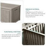 YITAHOME 150 Gallon Outdoor Storage Deck Box