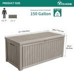 YITAHOME 150 Gallon Outdoor Storage Deck Box