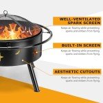 Joyfair 30-Inch Outdoor Wood-Burning Fire Pit