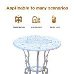 Centennial Bistro Set with Umbrella Hole - Rose White
