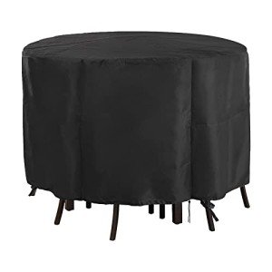 Jungda 90-Inch Round Bar Height Table Cover