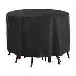 Jungda 90-Inch Round Bar Height Table Cover