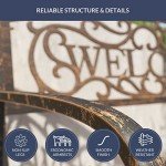 Belleze 50-Inch Cast Iron Garden Bench