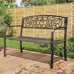Belleze 50-Inch Cast Iron Garden Bench