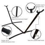 Outdoor Double Hammock with Stand and Carry Bag